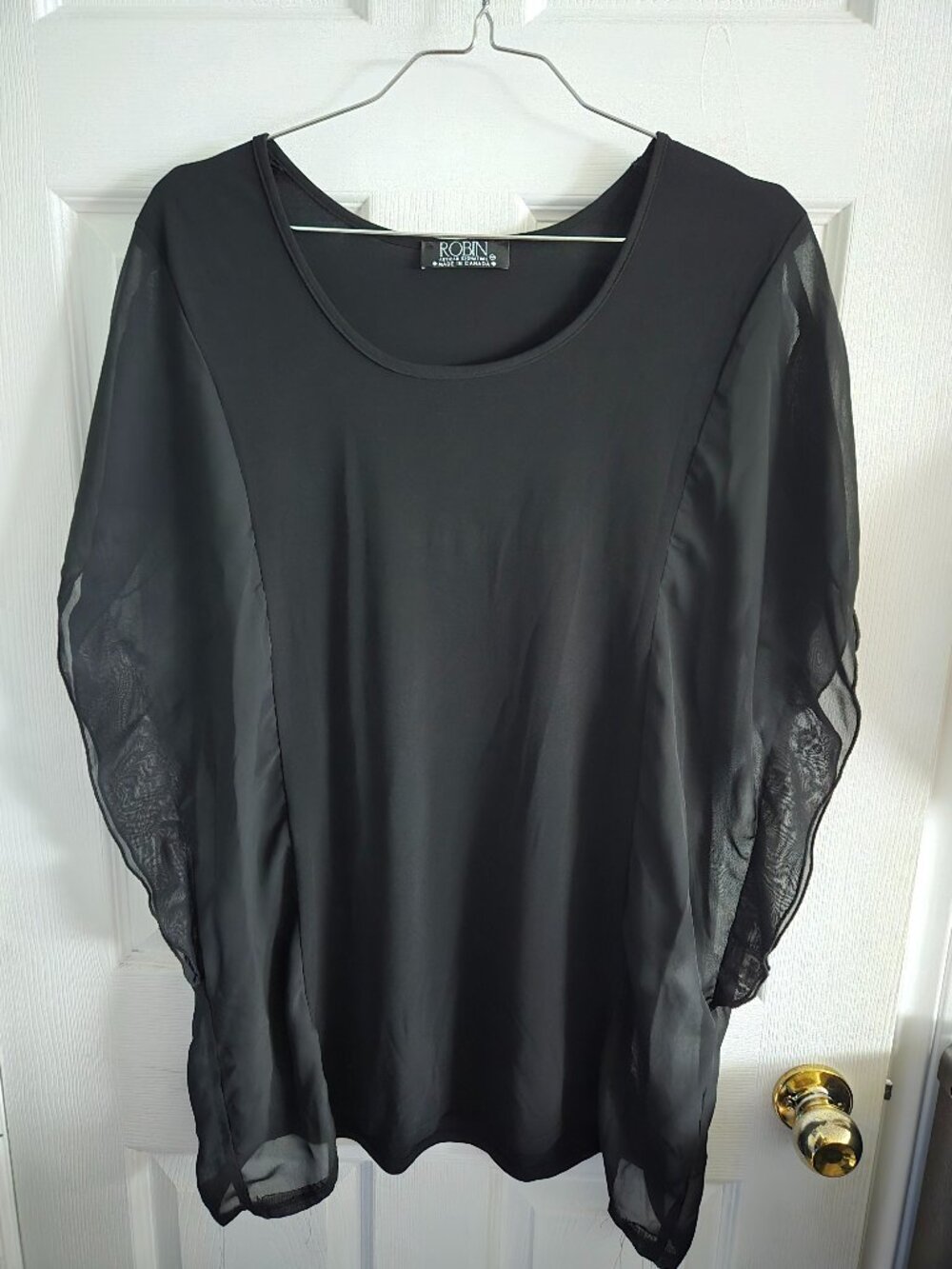 Top with Sheer Sides
